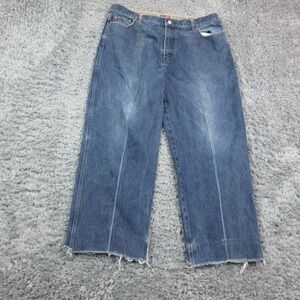 Coogi Down Under Blue Jeans Mens 40x34 Blue Relaxed Wide Leg Baggy Denim 39x29*